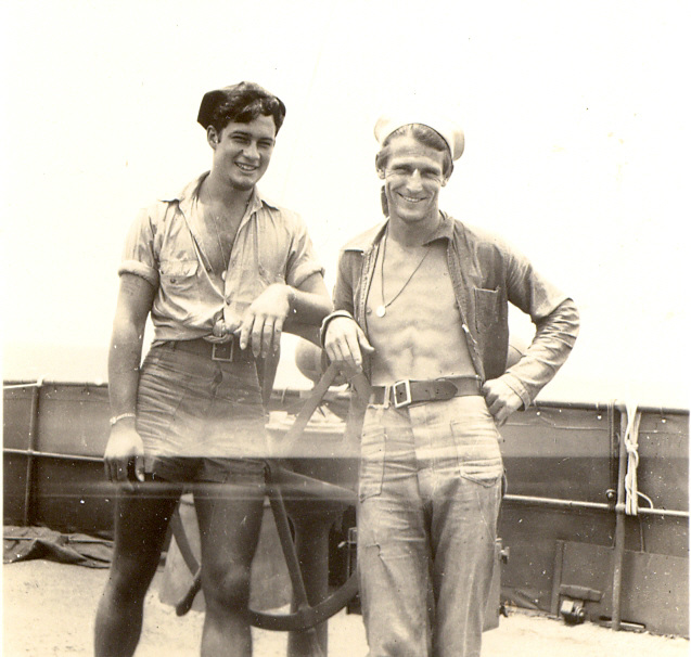 Dad's shipmates from Central Casting in the South Pacific, c. 1945, USS Gratia.