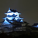 Himeji Castle at night
