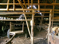 Tobacco drying barn, empty