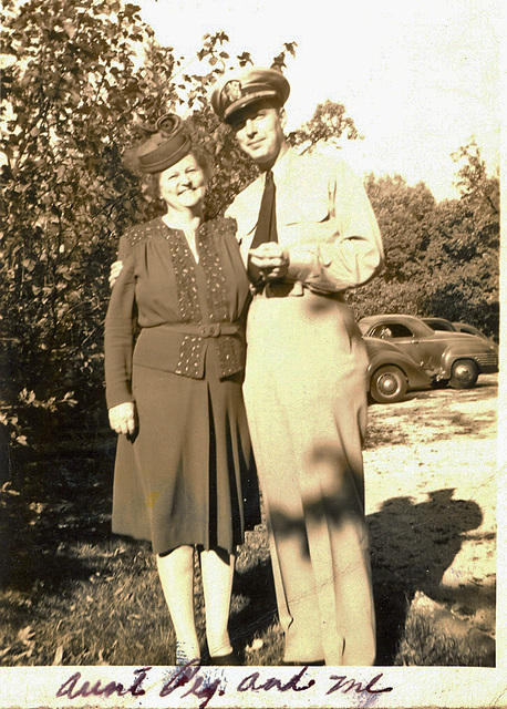 Dad and his aunt Peg., c. 1942
