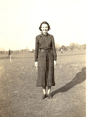 Mom on the links, c. 1938, New Orleans.