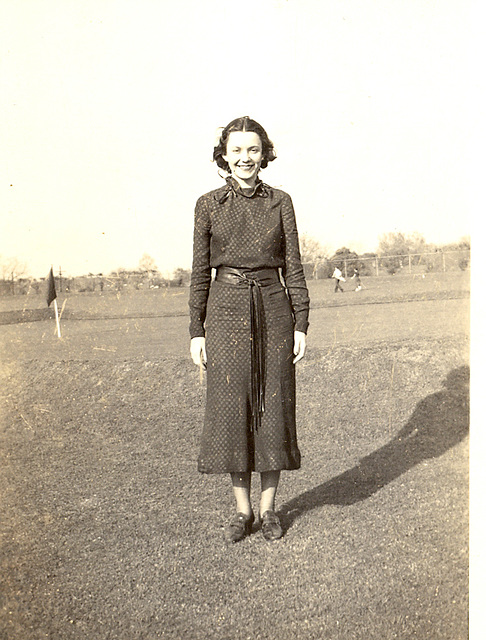 Mom on the links, c. 1938, New Orleans.