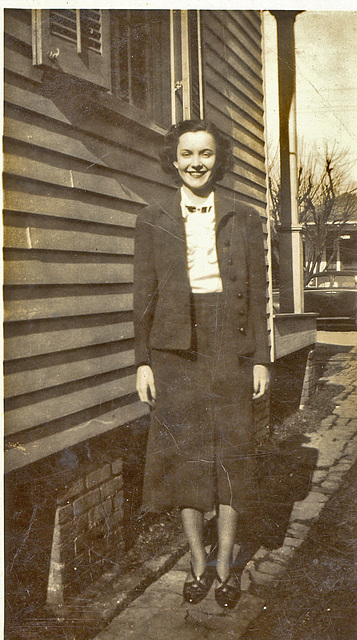 Mom, dressed to go to work. c. 1938