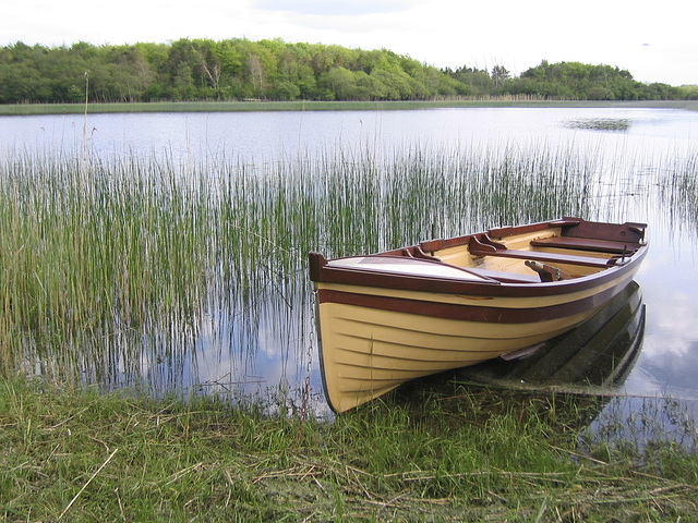 A boat on Dromore Lough