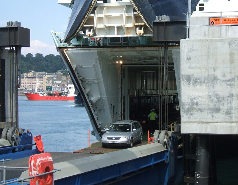 Unloading the Ferry