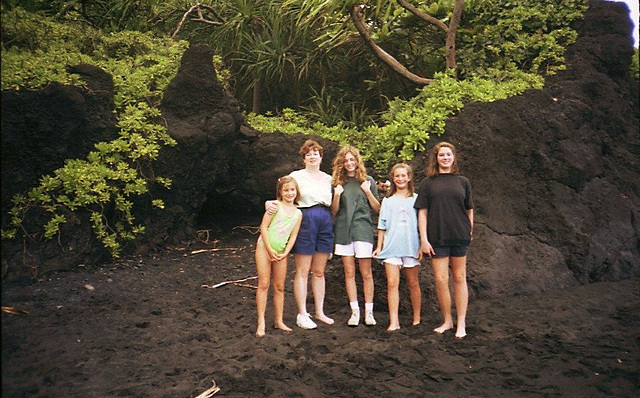 Black Sand Beach On the Road to Hana