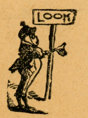 Don't Walk! Ride a Bicycle (Brownie and Sign Detail)