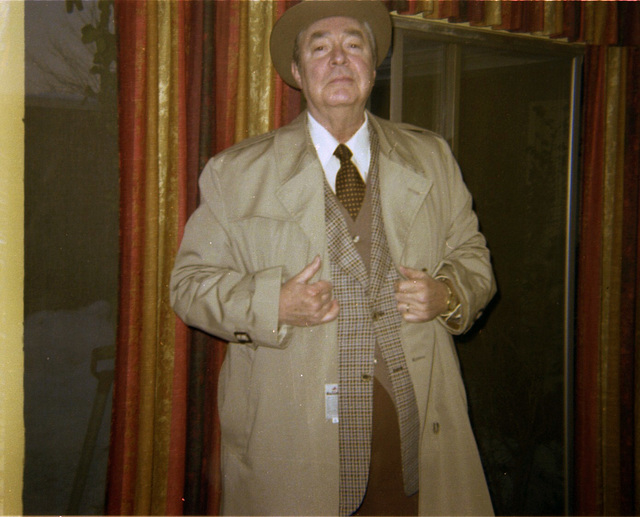 Dad, channeling his inner George Smiley, 1978