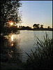 peaceful evening by the river