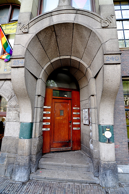 Amsterdam – Old building of the newspaper Algemeen Handelsblad