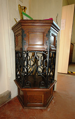 Pulpit by Barry Parker, Saint Andrew's Church, Station Road, Barrow Hill, Chesterfield, Derbyshire