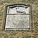 Gable stone of windmill De Valk (The Falcon) in Leiden