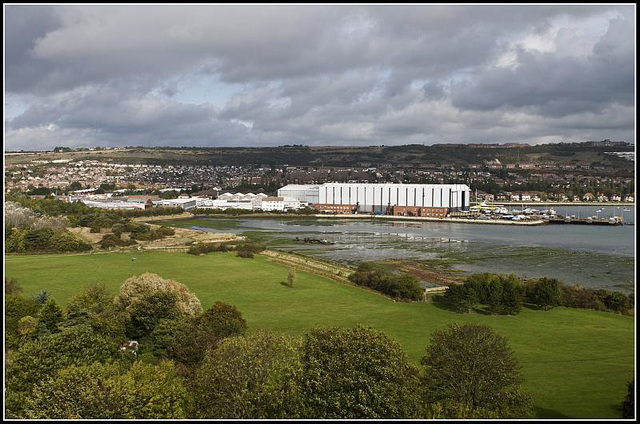 View from Portchester Castle Keep