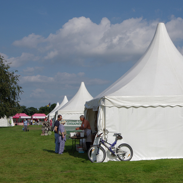 the excitement is in tents