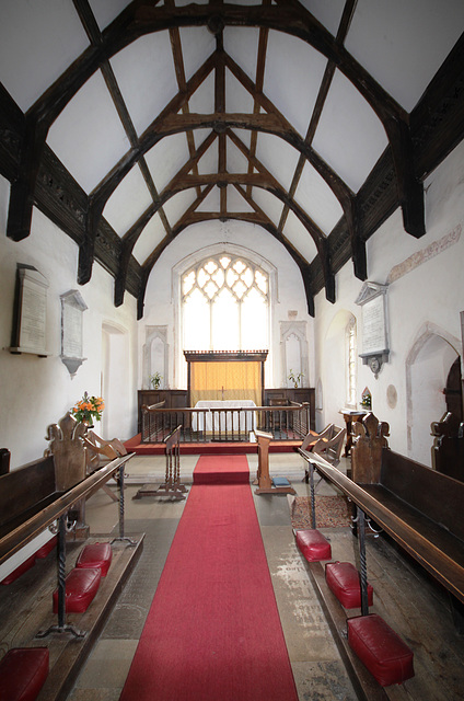 Chancel, St Peter's Church, Great Livermere, Suffolk.