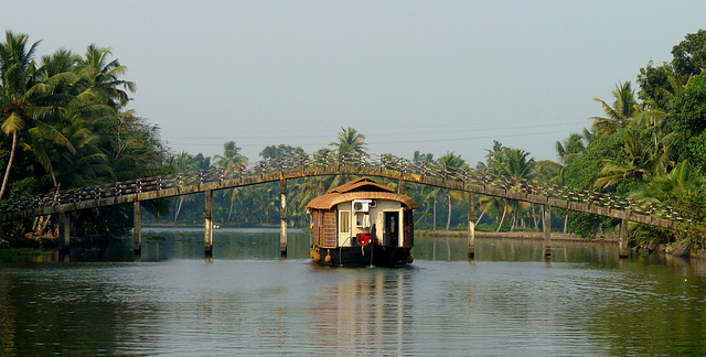 Backwater Bridge and Houseboat