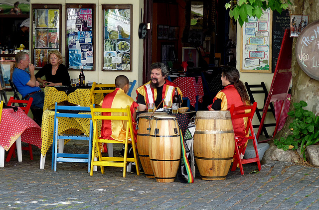 Musicians Relaxing