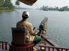 Navigating Vembanad Lake