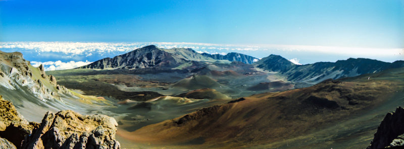 Haleakala Caldera, Maui, Dec. 1980 (120°)