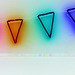 neon bunting #3, inverted colours