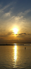 Sunset over Granton Harbour