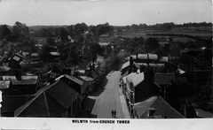 Welwyn from church tower, front, 1933