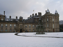 Holyrood Palace in the snow