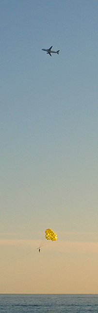 In the air