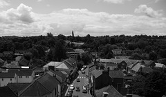 Welwyn High Street from the church tower