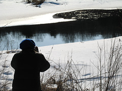 Intrepid Photographer in Snow