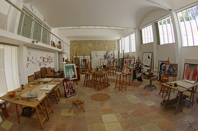 inside Joan Miró's studio