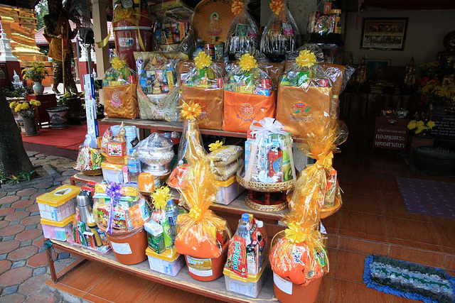 Stall selling offerings for the temple