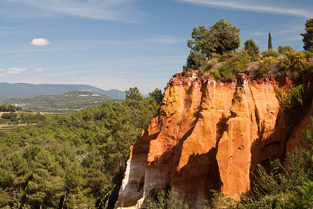 The ochre hills of Roussillon