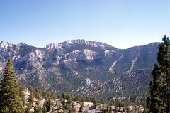 View southeast over Lee Canyon