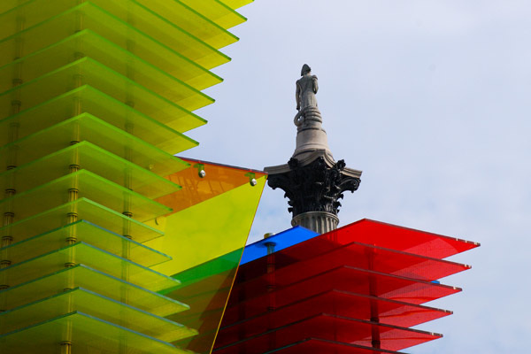 The fourth plinth and Nelson's column