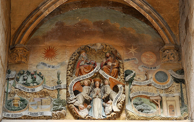 Litanies de la Vierge (XVe s.) - Abbatiale de la Ste-Trinité à Fécamp - Seine Maritime Litanies de la Vierge (XVe s.) - Abbatiale de la Ste-Trinité à Fécamp - Seine Maritime