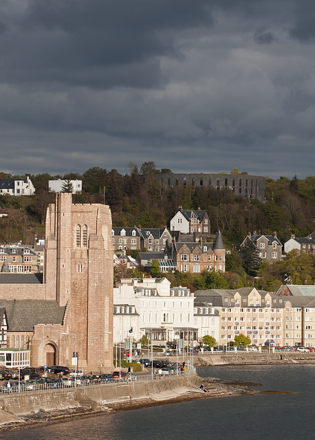 Storm clouds gathering over Oban