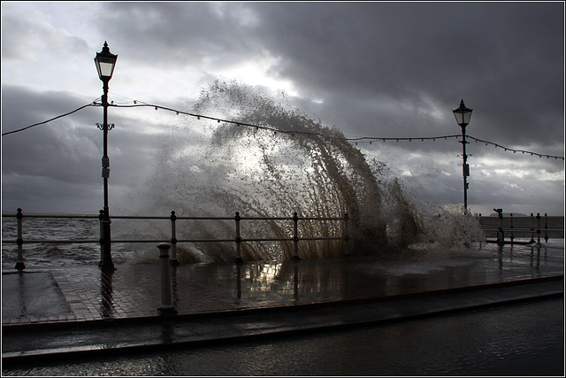 High tides and wind