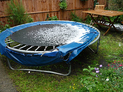 Just the weather for trampolining