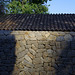 evening light on a well-made stone wall