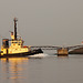 The tug Seal Carr entering the Port of Leith