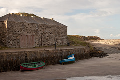 Portsoy harbour at low tide