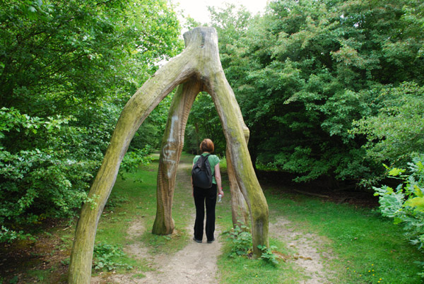 Arch over the path