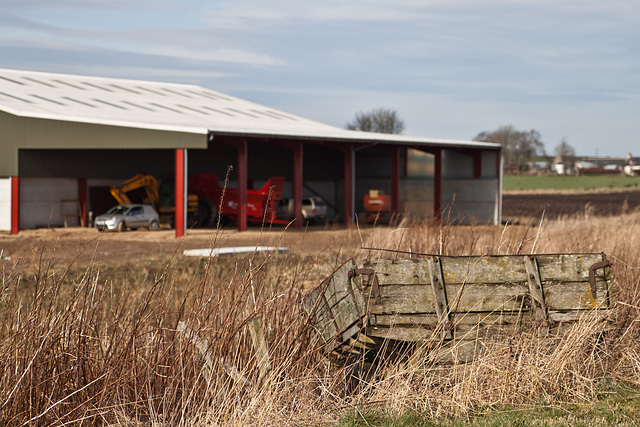 Old meets new: farming equipment