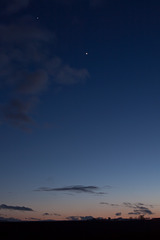 Jupiter and Venus seen above Barthol Chapel