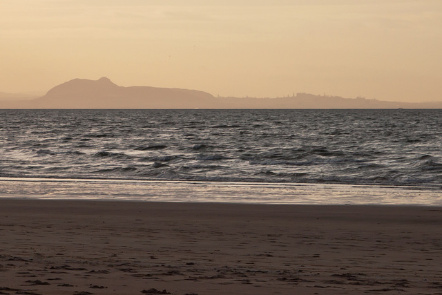 Arthur's Seat and Edinburgh from Gullane Point