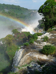 Rainbow at Iguazu Falls