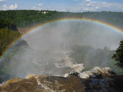 Rainbow at Iguazu Falls