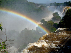 Rainbow at Iguazu Falls