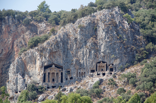 rock tombs, Dalyan